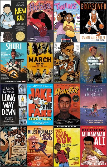 middle grade ya graphic titles  black authors black childrens