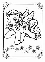 Pony Print Coloring Pages Getcolorings Color Little sketch template