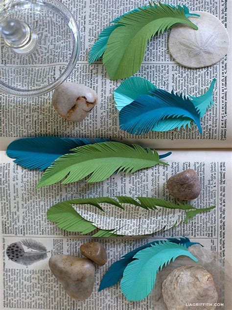 paper feathers paper feathers paper crafts diy paper