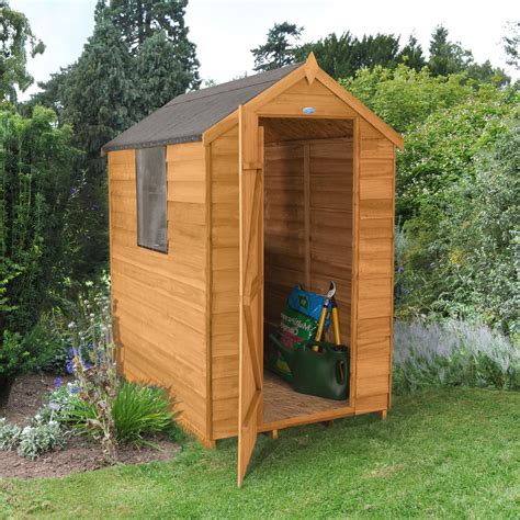 forest apex overlap wooden shed departments diy  bq