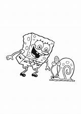Gary Spongebob sketch template