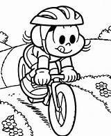 Magali Bicicleta Pintar Turma Andando Postado sketch template