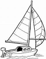 Boat Little Coloring sketch template