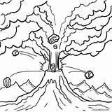 Volcano Coloring Pages Print Printable Kids sketch template