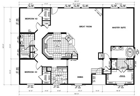 west ridge triple wide floor plans mobile home floor plans manufactured homes floor plans