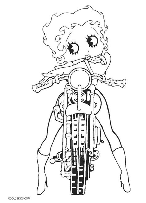 printable betty boop coloring pages  kids