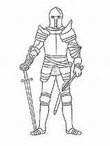 Knight Coloring Pages Color Print Kids sketch template
