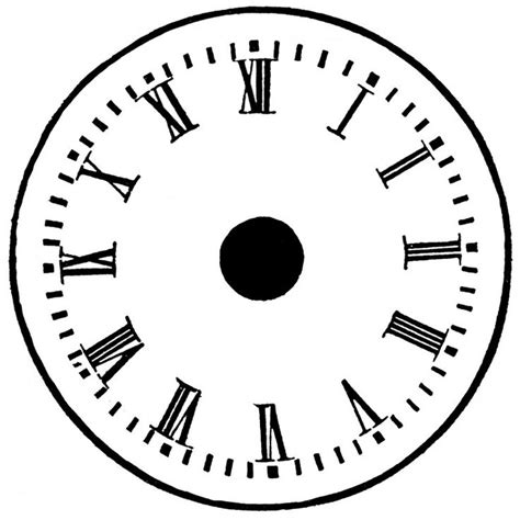 blank clock template printable activity shelter clock face
