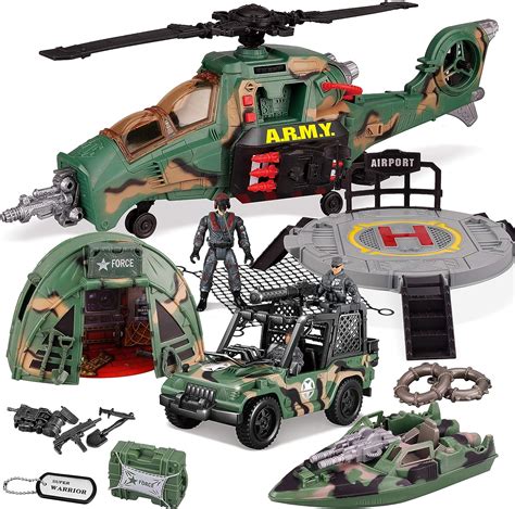 joyin    jumbo military combat helicopter toy set  military vehicle toys  military