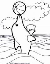 Printable Dolphins Coloring Dolphin Pages Clip Clipart Library sketch template