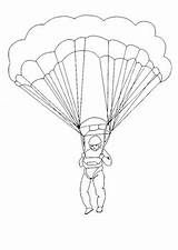 Parachutes Aircrafts sketch template