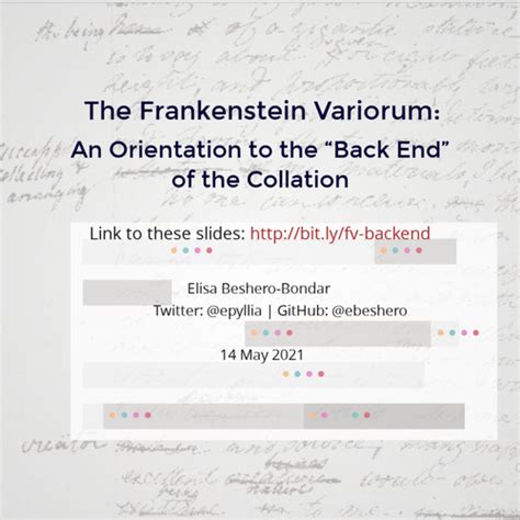 the frankenstein variorum challenge finding a clearer