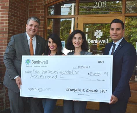 bankwell supports tiny miracles foundation new canaan ct patch