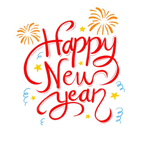 happy  year calligrapy year  year png transparent clipart image  psd file