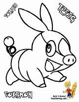 Tepig Coloring sketch template
