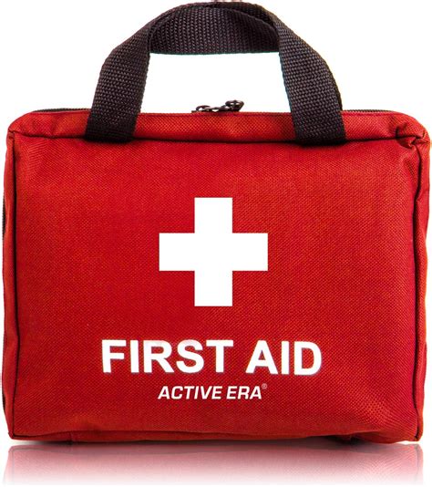 piece premium  aid kit bag includes eyewash   cold ice