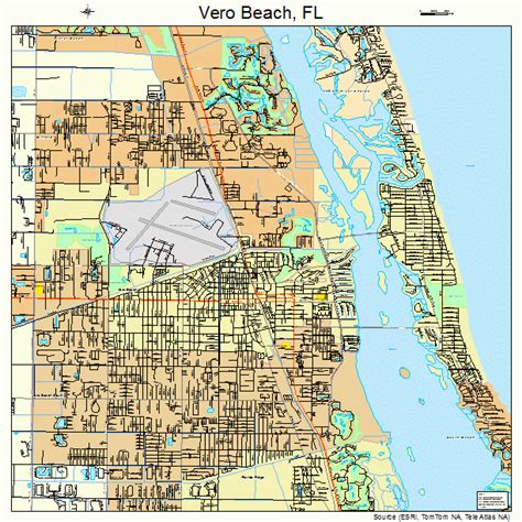vero beach florida street map