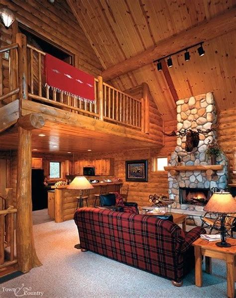 images  log cabin interiors  pinterest small cabin interiors log cabin designs