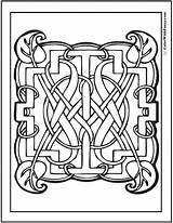 Celtic Colorwithfuzzy sketch template