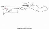 Gambia Bandera Dibujar Recortar Pegar Malvorlage Gratismalvorlagen sketch template