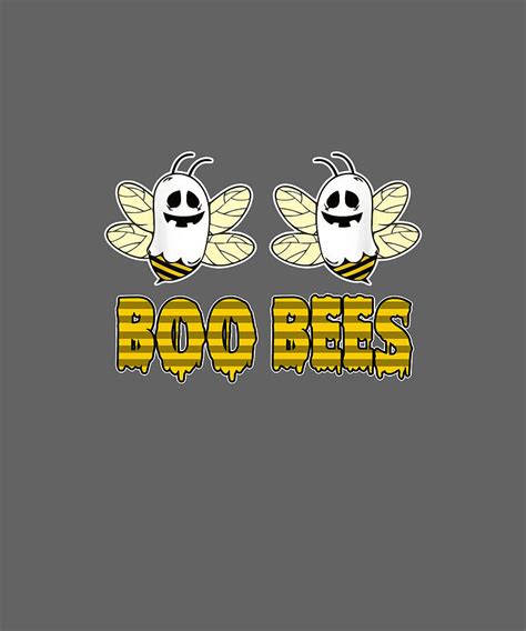 Womens Boo Bees Women Boobs Halloween Costume Funny Tshirt Digital Art