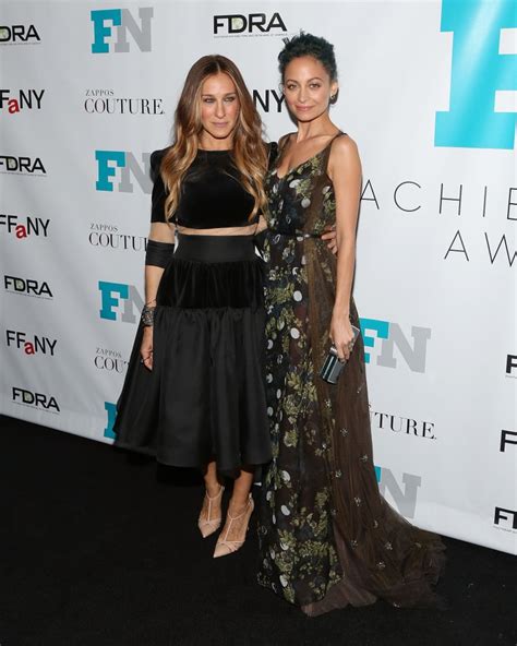 sarah jessica parker and nicole richie posed together at the fashion celebrity pictures week