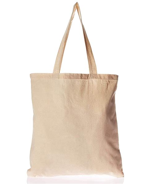 pack bulk cotton canvas tote bags reusable grocery shopping blank