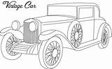 Car Coloring Old Cars Classic Pages Vintage Printable Drawing Line Lowrider Kids Print Clipart Getdrawings Library Comments sketch template
