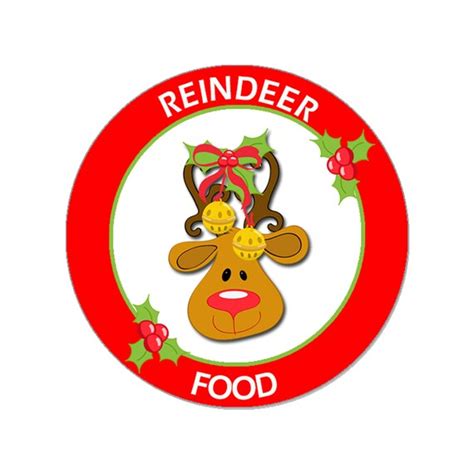 magic reindeer christmas food stickers labels school fund etsy