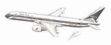 757 Delta Airlines Deviantart sketch template