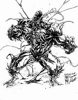 Carnage Venom Wixmp Xcolorings sketch template
