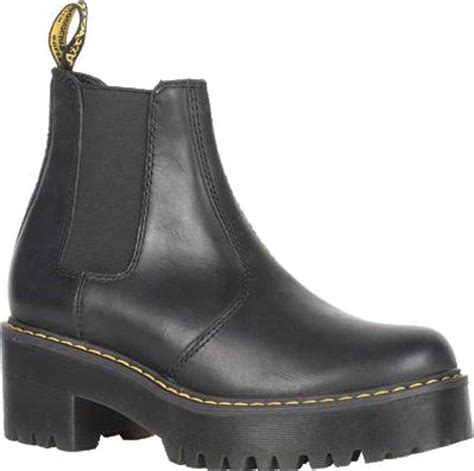 dr martens leather rometty chelsea boot  black lyst