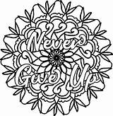 Coloring Pages Mandala Adults Flower Printable Relaxing Easy sketch template