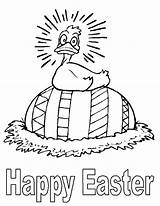 Easter Coloring Pages Happy Duck Kids sketch template