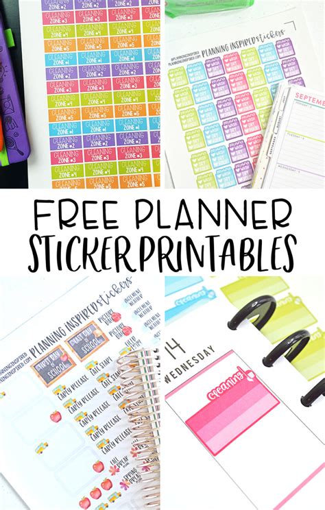 printable functional planner stickers planning inspired