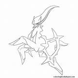 Pokemon Coloring Arceus Pages Ex Scyther Printable Line Getcolorings Deviantart Legendaire Print sketch template