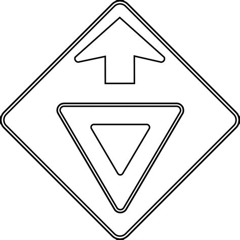 traffic sign coloring pages clipart