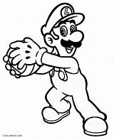Luigi Coloring Mario Pages Printable Kids Sheets Halloween Cool2bkids sketch template