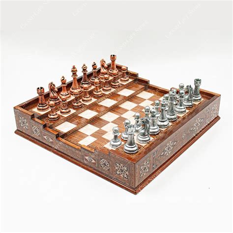metal classic chess pieces original arena chess board hand etsy