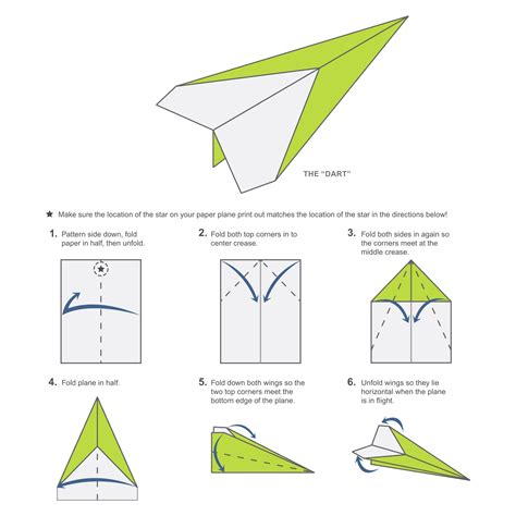 printable paper airplane instructions