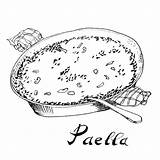 Paella Typique Espagnol Espagnole Plat Typical Pomme Terre Tortilla Omelette Traditionnelle Vectoriels X27 Recherche Résultat Généré Aucun Désolé Encre sketch template
