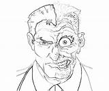 Coloring Face Two Pages Batman Drawing Arkham City Popular Faces Getdrawings Printable sketch template