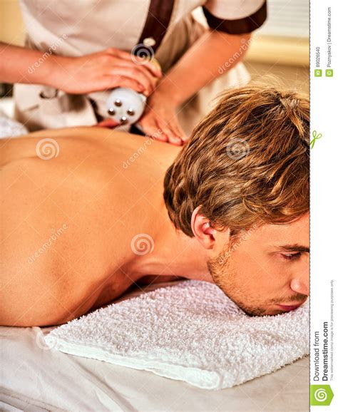 Man Back Massage Beauty Salon Electric Stimulation Man Skin Care
