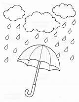 Umbrella Coloring Pages Kids Printable Rain Rainy Cream Ice Drawing Template Cone Sheets Crafts Umbrellas Choose Board sketch template