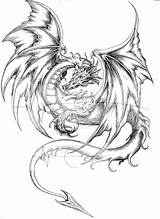Coloring Pages Dragon Real Realistic Dragons Getdrawings sketch template