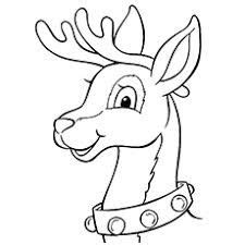image result  rudolph face clipart black  white printable