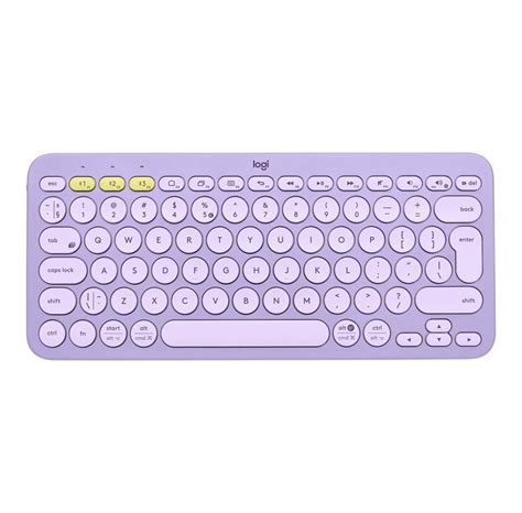 logitech  multi device bluetooth keyboard keyboard qwerty  international lavender