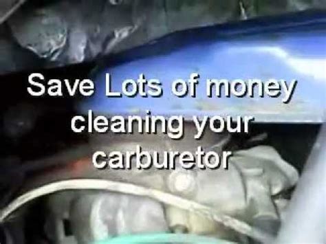 clean  carburetor  removing   car solution