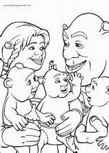 Coloring Shrek Pages Ogre Babies Related sketch template