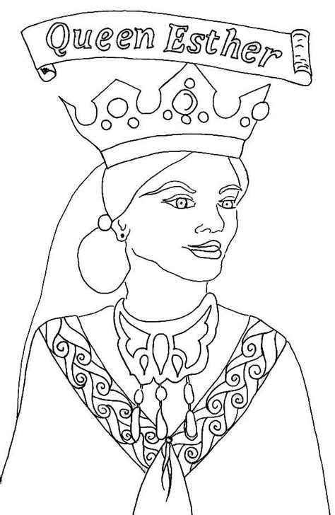 queen esther picture  queen esther coloring page coloring